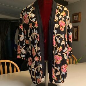 Brave Floral Embroidered Kimono Cardigan